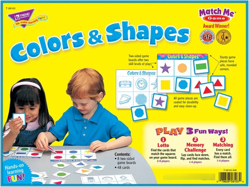 Trend T58103 Trend Colores Y Formas Match Me Game, Edades 3-