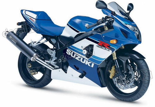 Kit Completo Adesivos Suzuki Gsxr 750 2005 Aniversary Moto