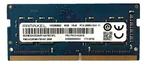 Memoria RAM 8GB 1 Ramaxel RMSA3260ME78HAF-2666