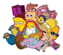 Comprar Pack Stickers Los Simpsons Nº4 Calcomanias Apum 7cm