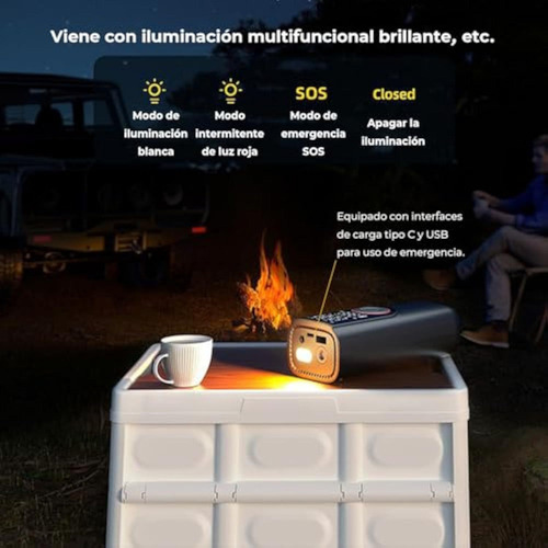 ~ Inflador De Llantas Para Auto Portatil, 150psi 80w 6000mah