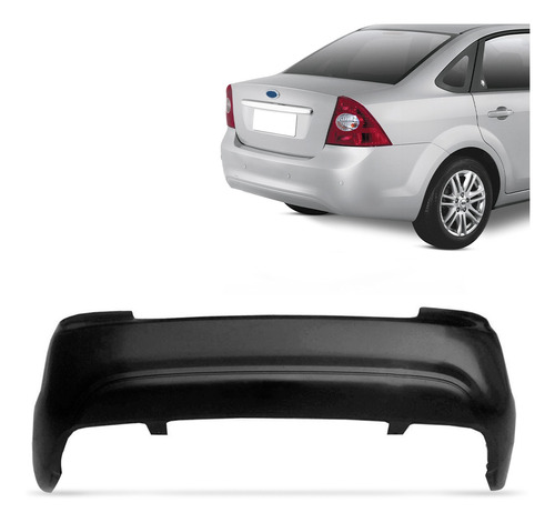 Parachoque Traseiro Focus Sedan 2008 A 2012 2013 Preto