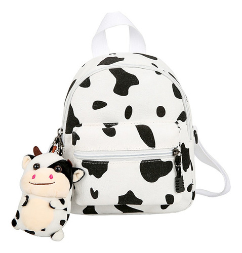 Bolso De Hombro De Vaca Adorable Niña Bolsa De Lona Moda Moc