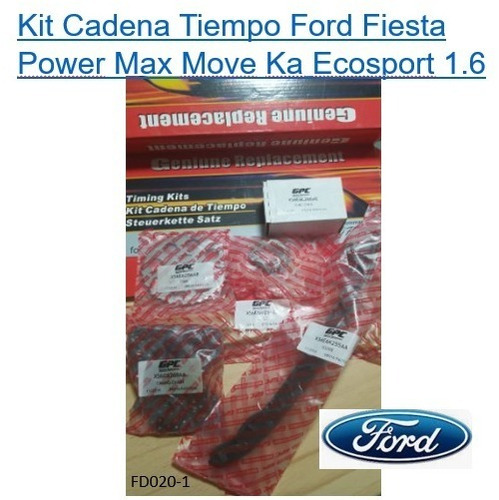 Kit Cadena Tiempo Ford Fiesta Powermax Mover La Ecosport 1.6