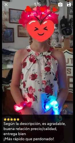 Moños, Cola, Bamba Con Luz Led Para El Cabello 2 Unidades