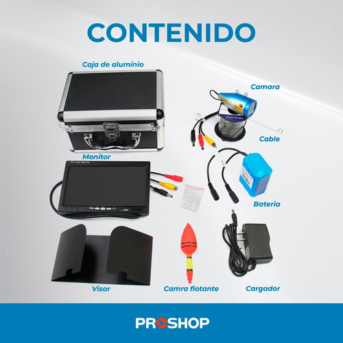 Camara Pesca Buscador Peces Monitor Lcd Bateria Recargable