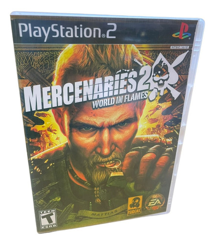 Mercenaries 2 World In Flames Play 2 Com Capa E Poster Ps2