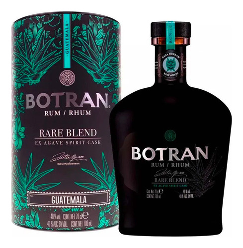 Pack De 2 Ron Botran Añejo Rare Blend 700 Ml