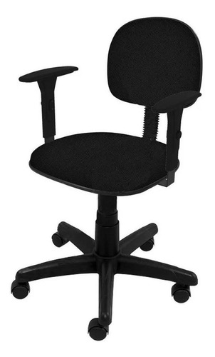 Imagem 1 de 1 de Cadeira de escritório Ecoflex 467  preta com estofado de tecido