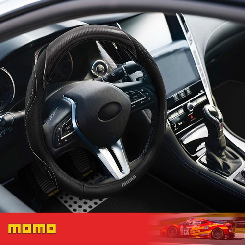 Imagen 3 de 10 de Funda Para Volante Auto Momo Cuero