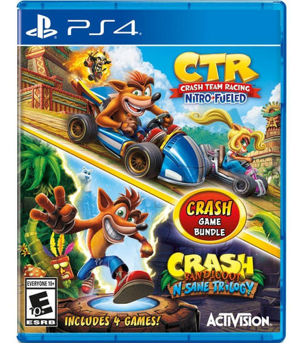 Crash Team Racing + Crash Bandicoot Bundle  Para Ps4