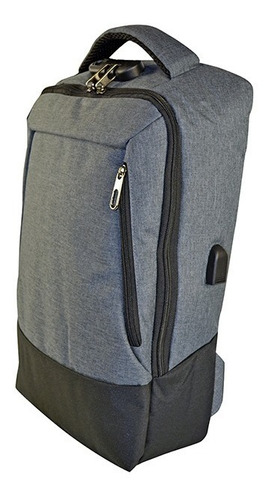 Mochila Back Pack Y Porta Laptop Con Salida Lateral Para Usb