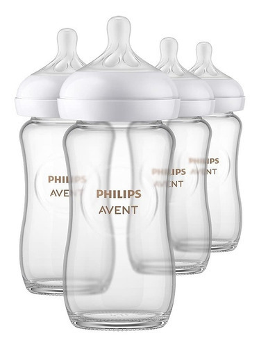 Frasco de vidro natural Philips Avent Scy913/04 8o 4 P 236 ml