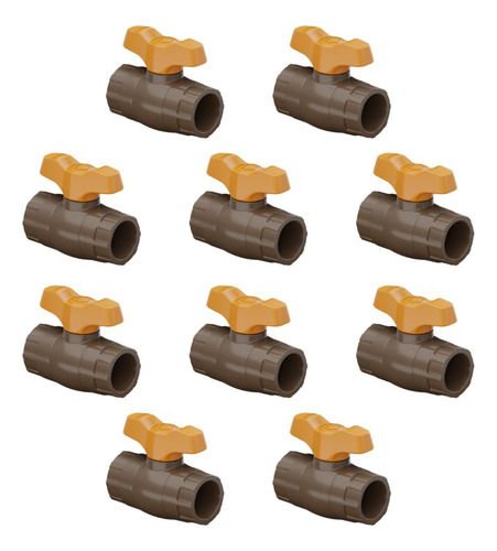 10 Unidades Registro Esfera Vs Compacto Soldável 40mm Tigre