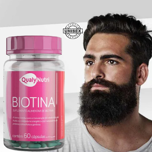 Imagem 2 de 8 de Remédio Cresce Cabelo Biotina Aumento Brilho Dos Fios Unisex