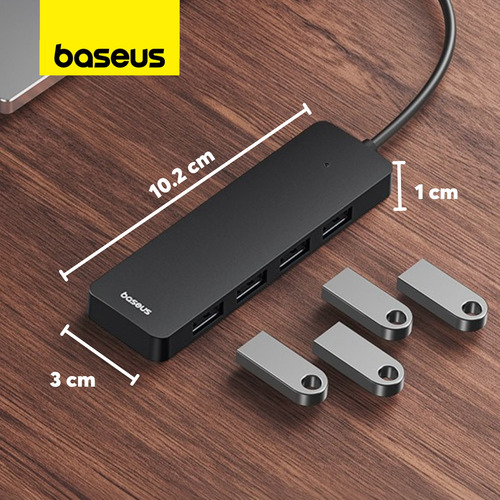 Hub Adaptador Usb-a 4 En 1 Baseus Usb 3.0 Cable 50 Cm