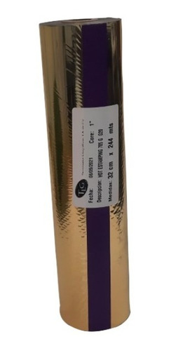 Rollo De Laminado Foil Oro 30.5 Cm X 244 M