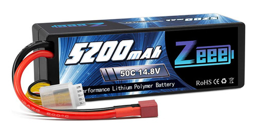 Zeee 14.8v 50c Mah 4s Lipo Batería Hardcase Deans Plug Com.