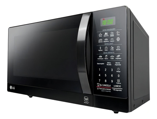 Microondas Lg Solo 30l Com Tecnologia I Wave Preto 127v 127v