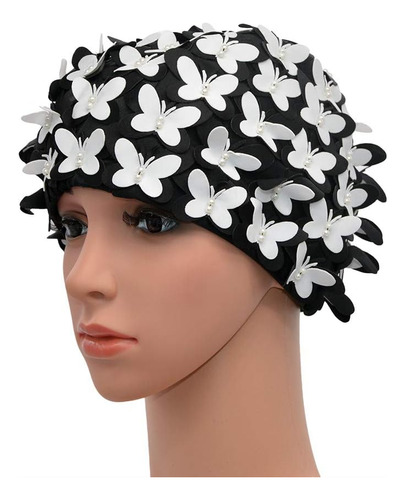 Gorro De Baño Medifier Vintage Con Pétalos Florales, Estilo