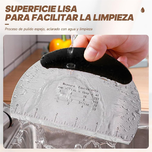 Raspador Y Cortador Masa Multiusos Hecho De Acero Inoxidable