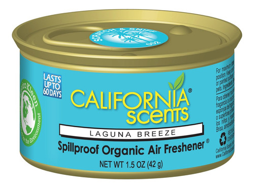 California Scents Ambientador De Lata A Prueba De Derrames,