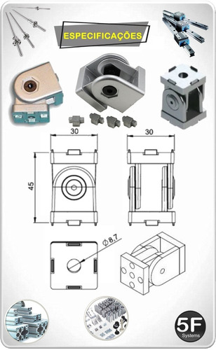 Imagem 2 de 3 de Kit União Articulada Base 30mm Com Alavanca De Trava