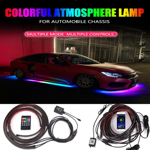 90/120cm Llevó Luz Impermeable Rgb Coche Tubo Tira Luz De Ne