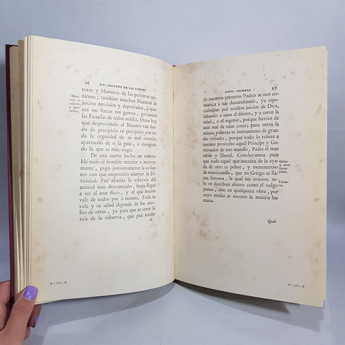 Antiguo Libro Tratado Socorro De Los Pobres Vives Mag 62965 (Usado)