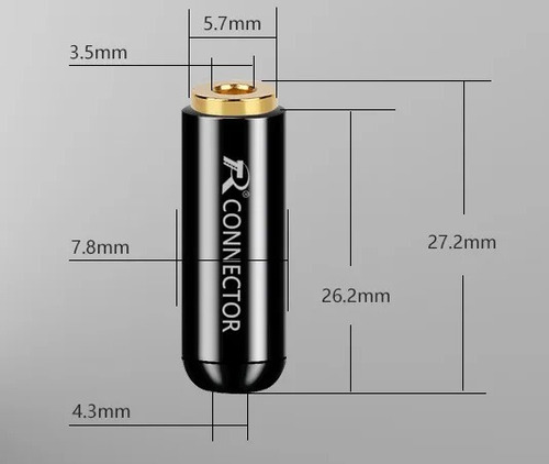 Pack 10 Jack Conector Hembra 3,5 Mm 4 Polos Negro Ja-1003