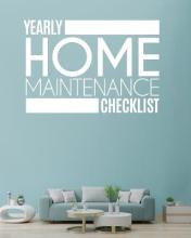 Libro Yearly Home Maintenance Check List : Yearly Home Ma...