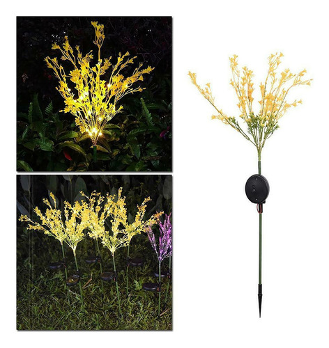 Lámpara Solar Led L Con Forma De Flor De Colza, Complemento