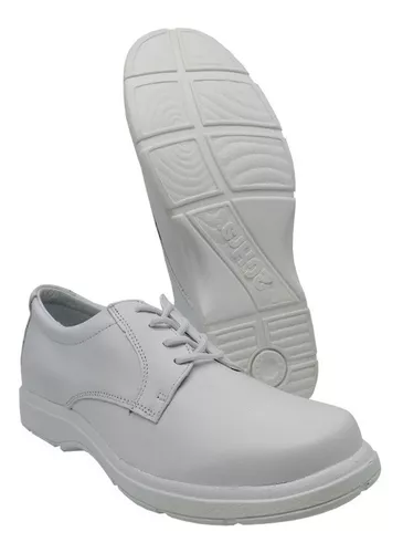 Zapato De Blanco 20hrs Confort Piel 206/v