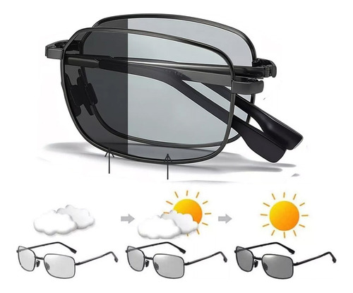 Lentes De Sol Conducción Polarizadas Plegables Uv400,gafas De Sol Unisex
