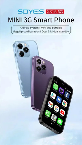 De Mini Smartphone Soyes Xs15, Android, Pantalla De 3.0 Pulgada
