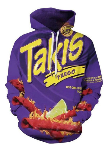 Sudadera Con Capucha Flamin' Hot Cheetos Con Estampado 3d En