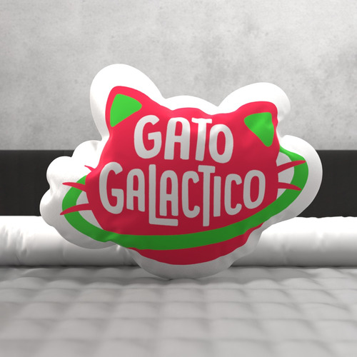 Almofadas Avulso Gato Galáctico 3d