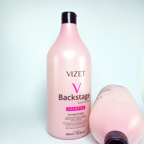 Shampoo Backstage Nutrição 900ml Vizet