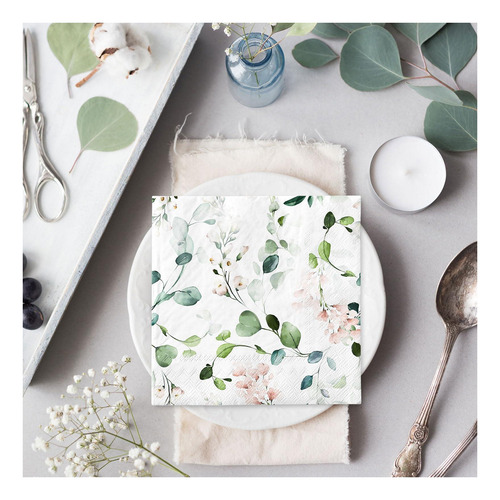 Whaline 80 Servilletas: Eucalipto, Aroma Y Floral