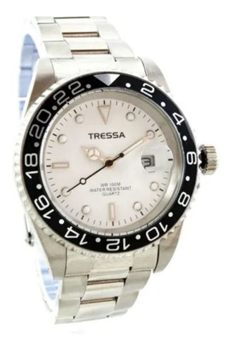 Reloj Tressa Hombre De Acero Deportivo Sumergible Office