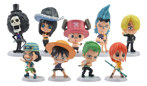 Figura Muñeco Gashapone One Piece Tripulación Luffy