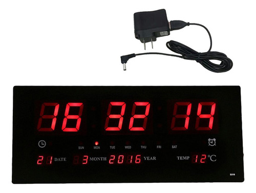 Q Pantalla Extra Grande Led Reloj De Pared Para Oficina