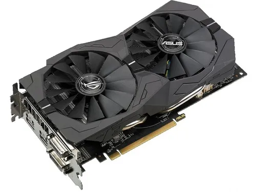 Placa Video Asus Rx570 Strix Ati Amd Radeon Rx 570 4gb Rog Env o