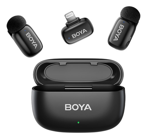 Microfone Sem Fio Boya Boyamini-15 Lapela iPhone Preto