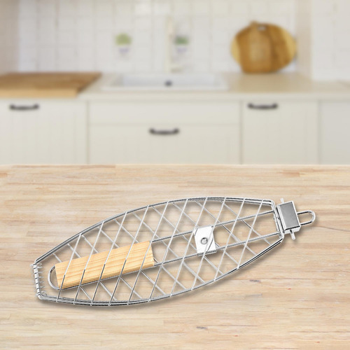 Cesta Para Churrasco, Dobrável, Leve E Durável, Alça De Made