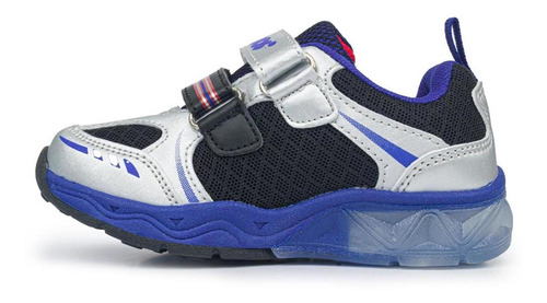 Tenis Con Luces Niwer Plata Para Niño Los Gomosos