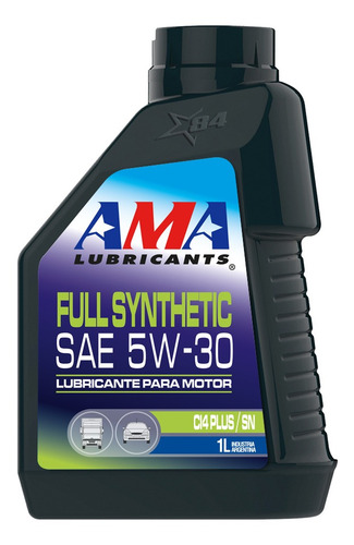Imagen 1 de 5 de Aceite Lubricante Motor Ama Full Sintetico 5w30 1l