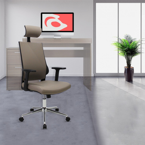 Silla Ejecutiva Mundo In Lugo Soporte Lumbar Y Cabecera Color Gris