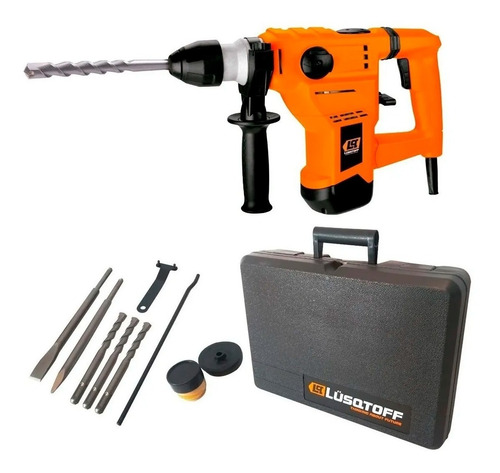Imagen 1 de 8 de Rotomartillo Rotopercutor Lusqtoff Sds Plus 1500 W Maletín