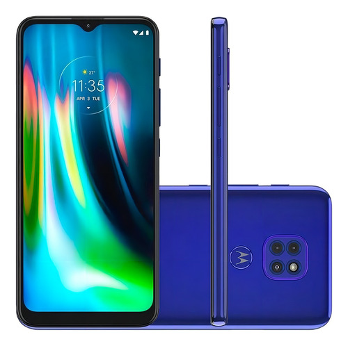 Moto G9 Play 64 GB azul eléctrico 4 GB RAM - Aceptable (Reacondicionado)